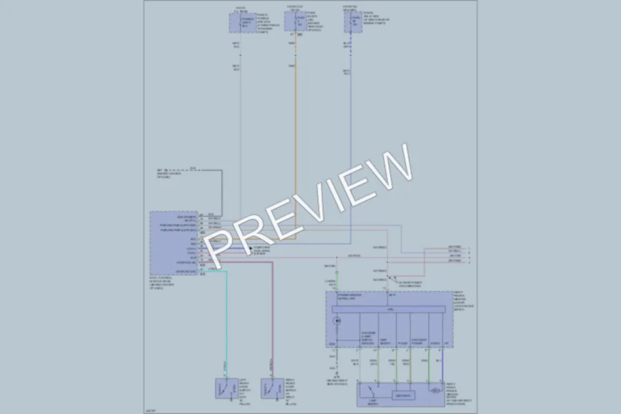 2006 Nissan Armada Power Windows wiring diagram preview