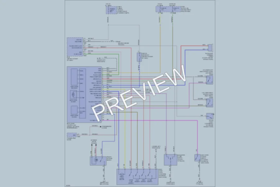 2006 Nissan Armada Trunk Tailgate Fuel Door wiring diagram preview