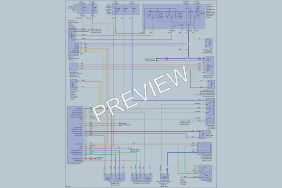 2006 Nissan Frontier Air Conditioning wiring diagram preview