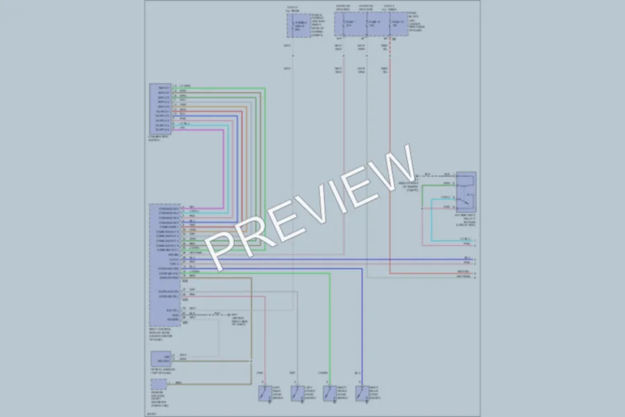 2006 Nissan Frontier Headlights wiring diagram preview