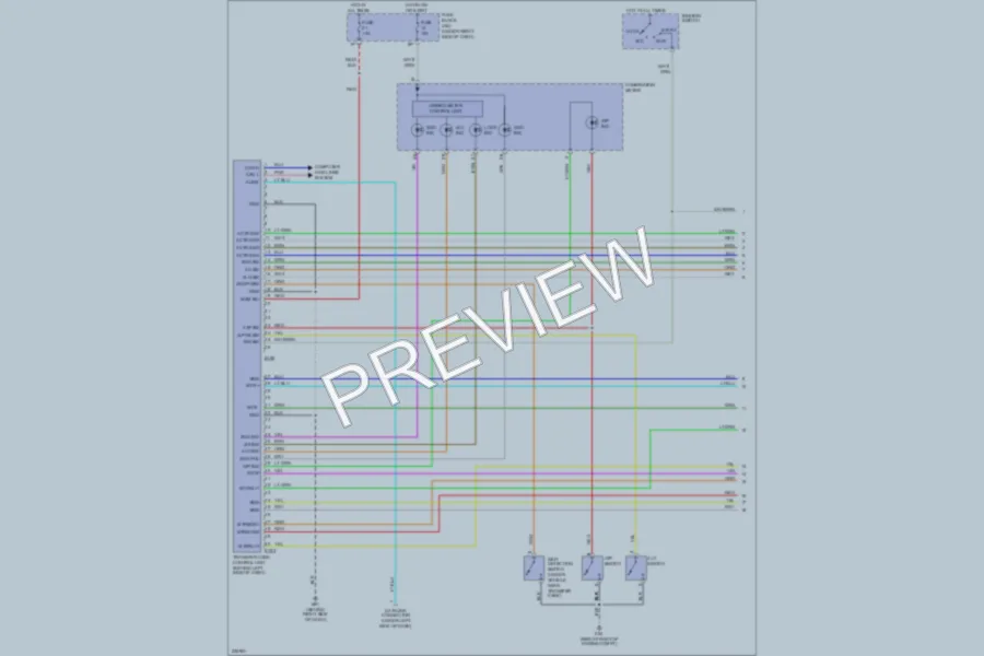 2006 Nissan Frontier Transmission wiring diagram preview
