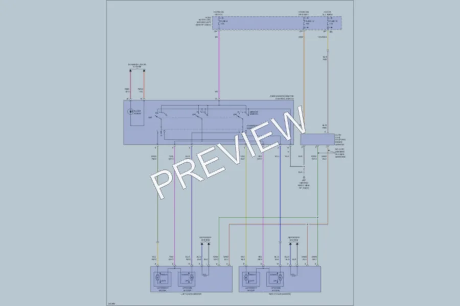 2006 Nissan Maxima Power Mirrors wiring diagram preview