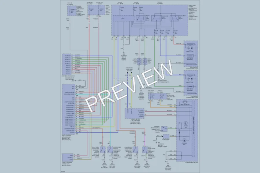 2006 Nissan Murano Headlights wiring diagram preview