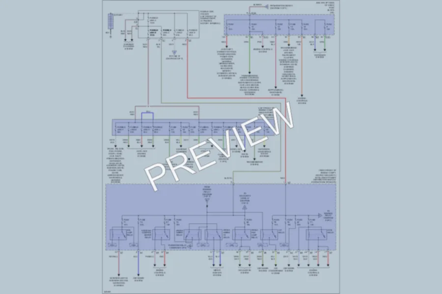 2006 Nissan Murano Power Distribution wiring diagram preview