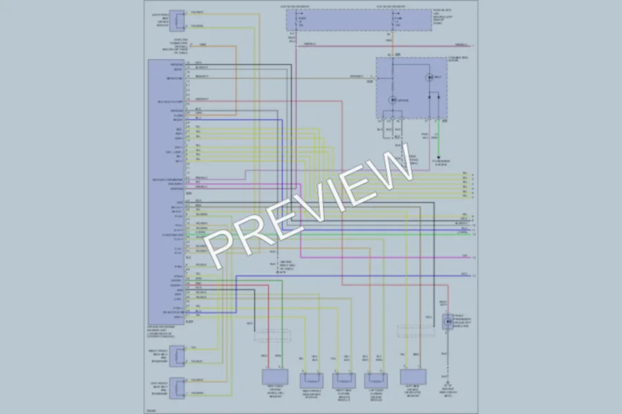 2006 Nissan Murano Supplemental Restraints wiring diagram preview