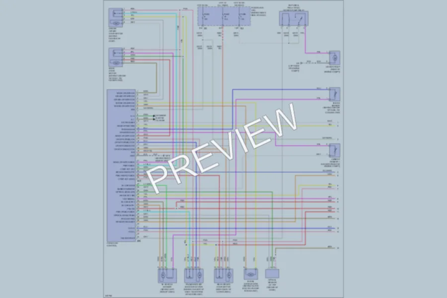 2006 Nissan Pathfinder Air Conditioning wiring diagram preview