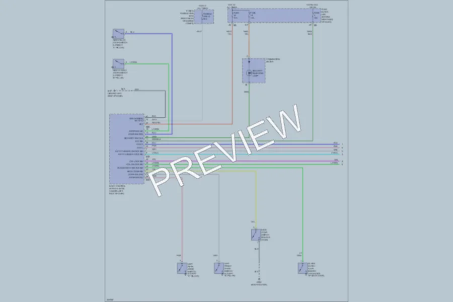 2006 Nissan Pathfinder Anti Theft wiring diagram preview