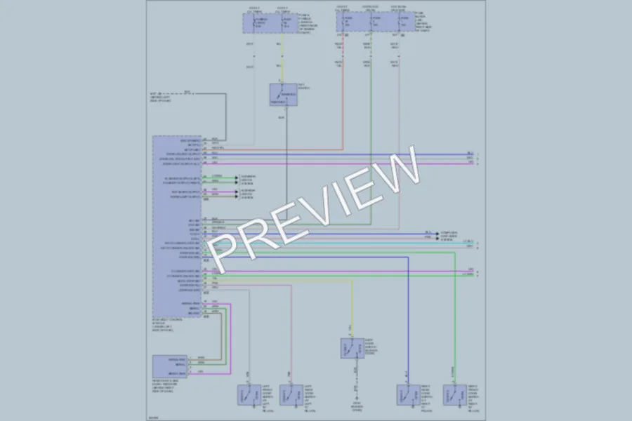 2006 Nissan Pathfinder Power Door Locks wiring diagram preview