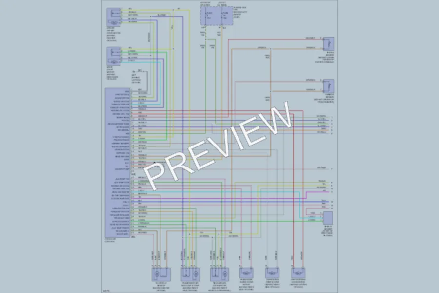 2006 Nissan Quest Air Conditioning wiring diagram preview