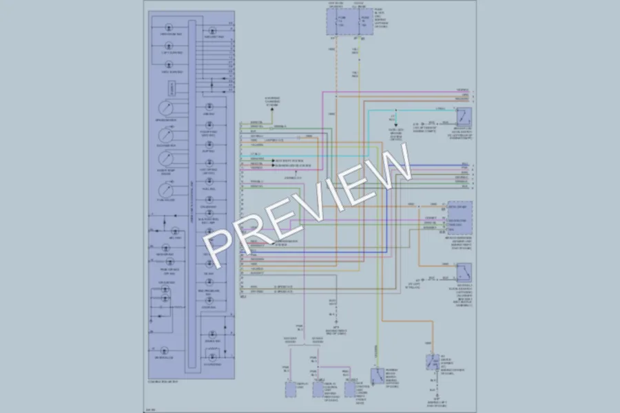 2006 Nissan Quest Instrument Cluster wiring diagram preview