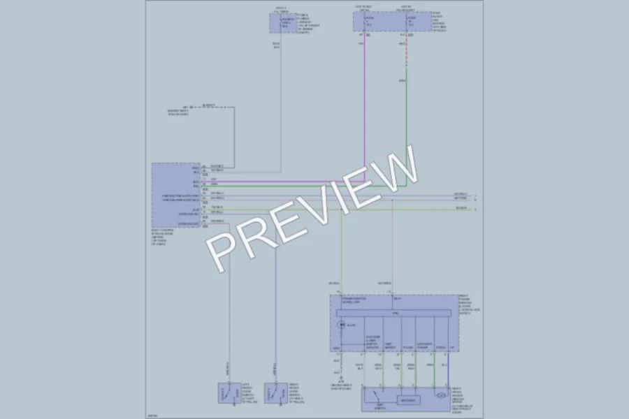 2006 Nissan Quest Power Windows wiring diagram preview