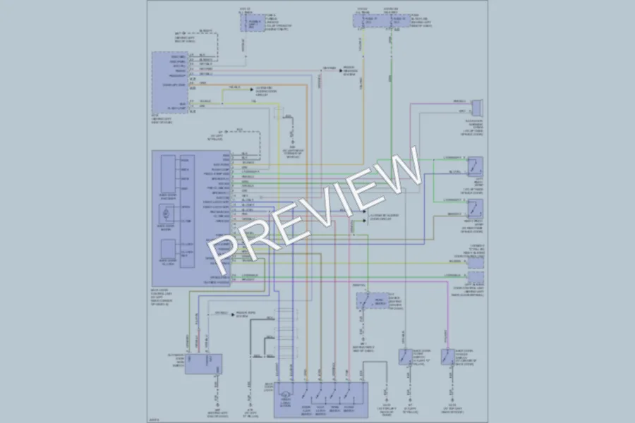 2006 Nissan Quest Trunk Tailgate Fuel Door wiring diagram preview