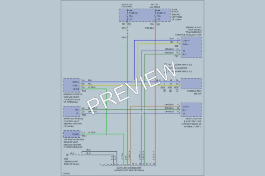 2006 Nissan Sentra Computer Data Lines wiring diagram preview