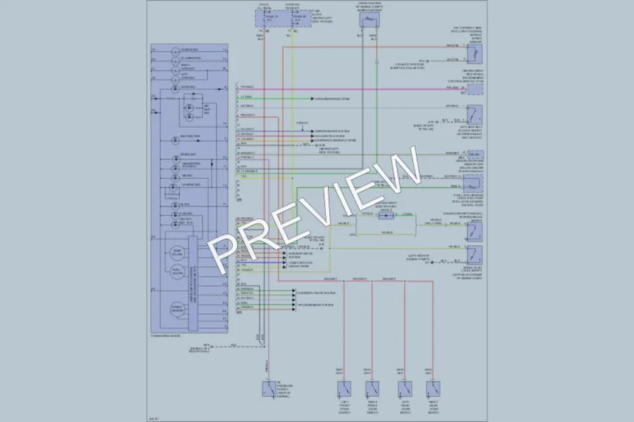 2006 Nissan Sentra Instrument Cluster wiring diagram preview