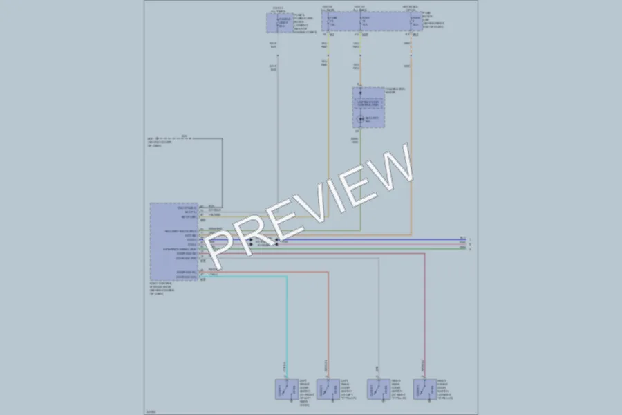 2006 Nissan Titan Anti Theft wiring diagram preview