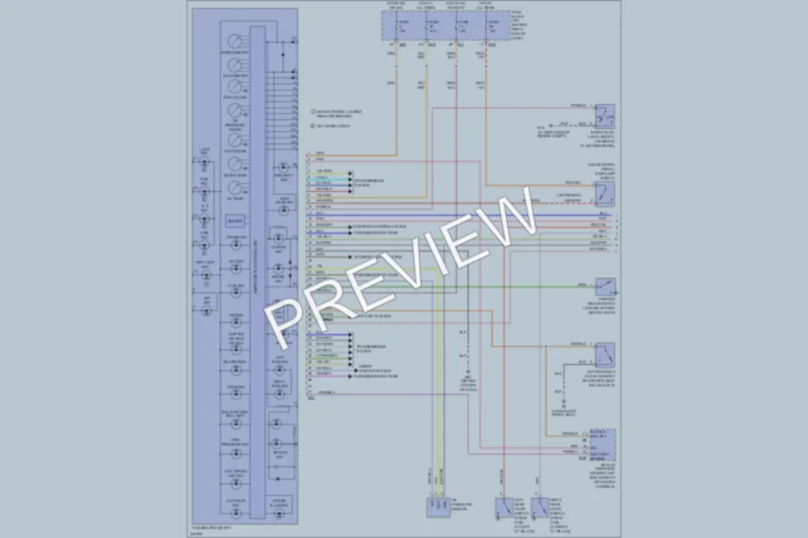 2006 Nissan Titan Instrument Cluster wiring diagram preview