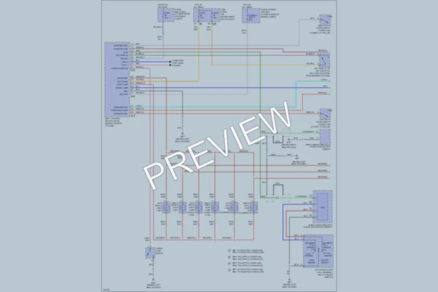 2006 Nissan Titan Interior Lights wiring diagram preview