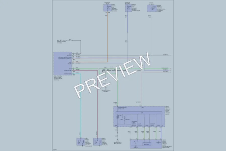 2006 Nissan Titan Power Windows wiring diagram preview