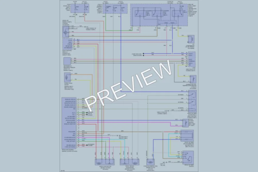 2006 Nissan Xterra Air Conditioning wiring diagram preview