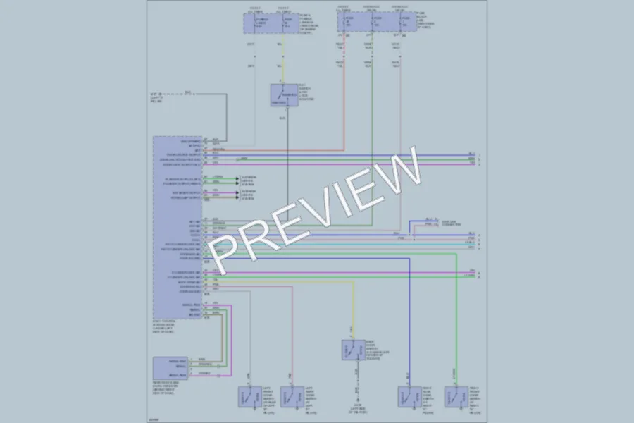 2006 Nissan Xterra Power Door Locks wiring diagram preview