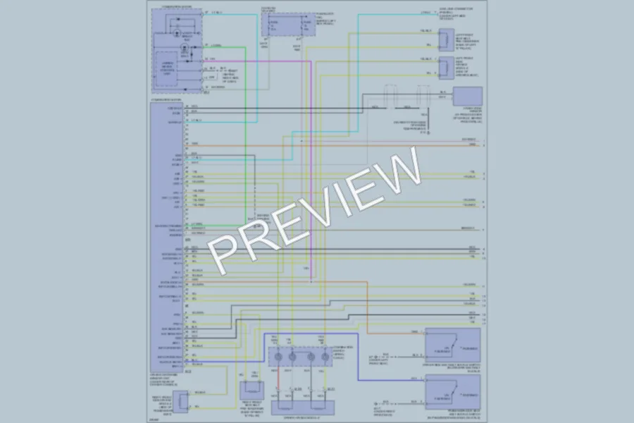 2006 Nissan Xterra Supplemental Restraints wiring diagram preview