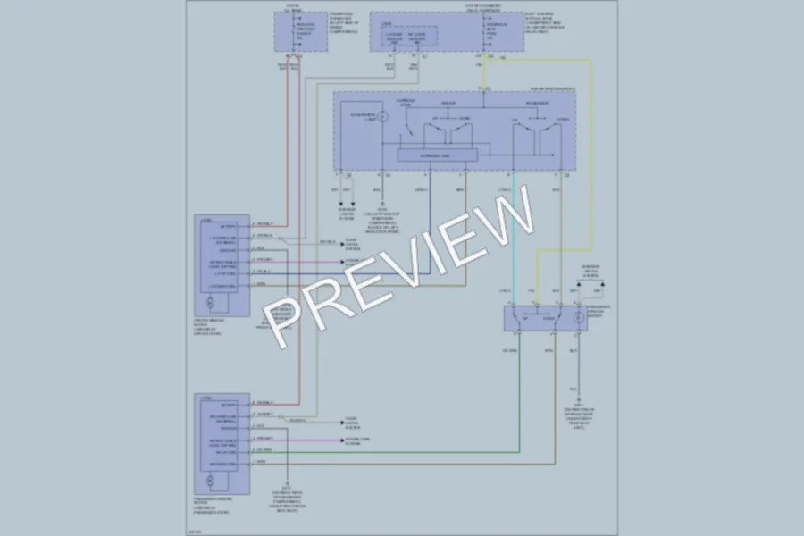 2006 Pontiac G6 Power Windows wiring diagram preview