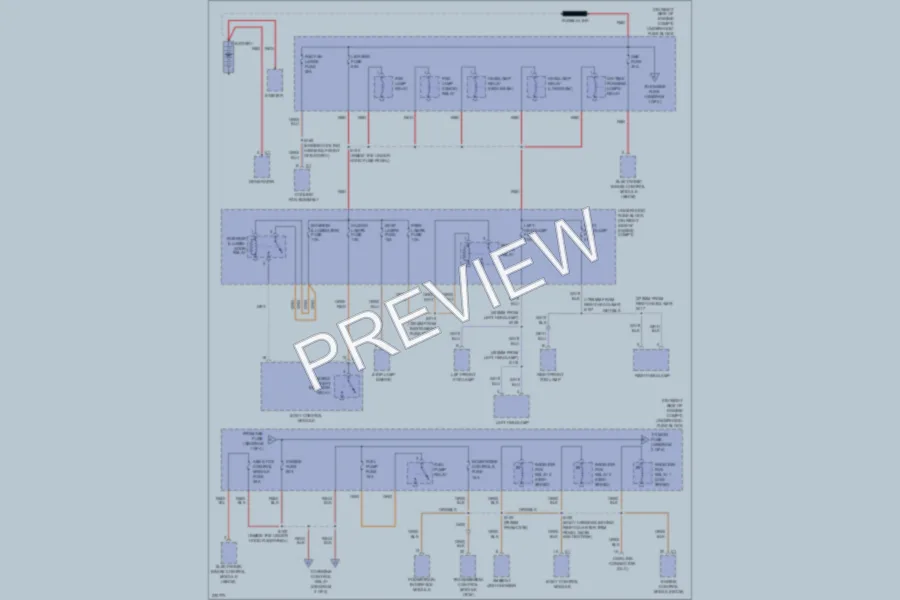 2006 Pontiac GTO Power Distribution wiring diagram preview
