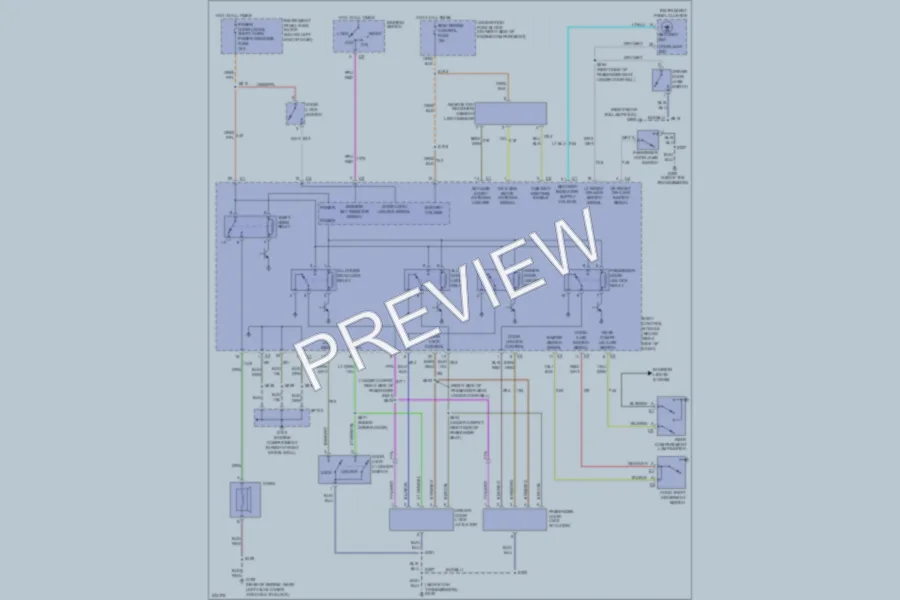 2006 Pontiac GTO Power Door Locks wiring diagram preview