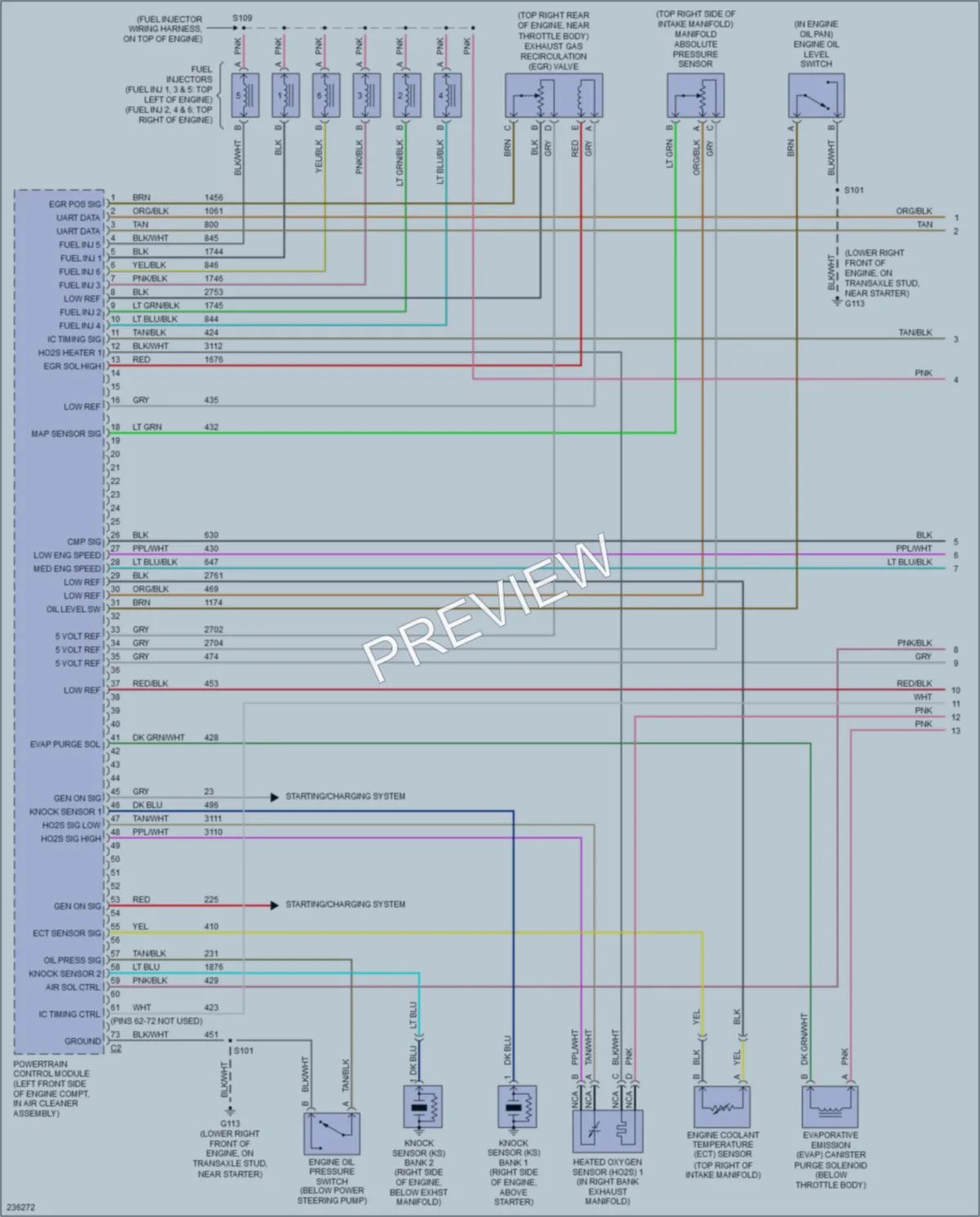 2006 Pontiac GrandPrix Engine Performance wiring diagram preview