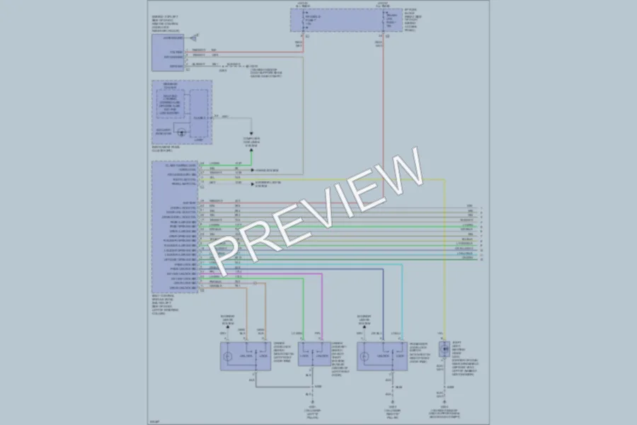 2006 Pontiac MontanaSV6 Power Door Locks wiring diagram preview