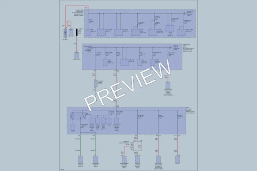 2006 Pontiac Solstice Power Distribution wiring diagram preview