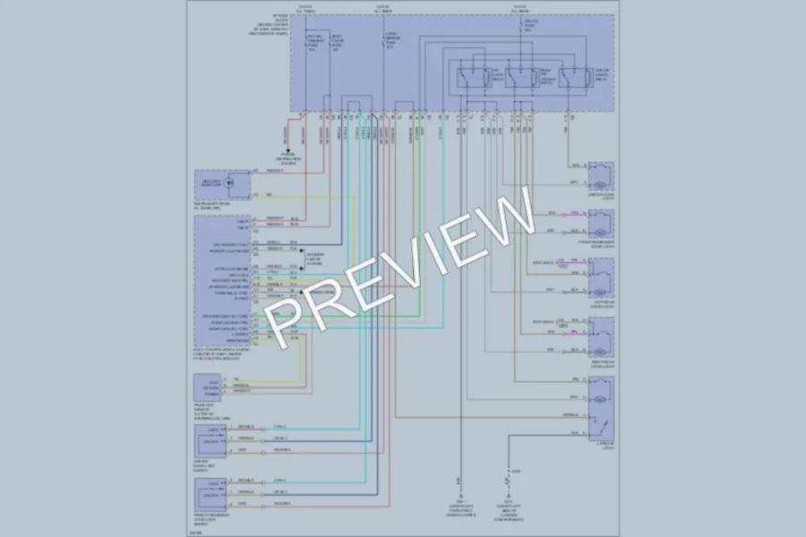 2006 Pontiac Torrent Power Door Locks wiring diagram preview