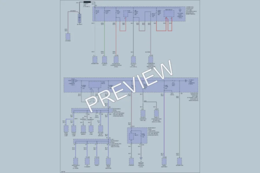 2006 Pontiac Vibe Power Distribution wiring diagram preview