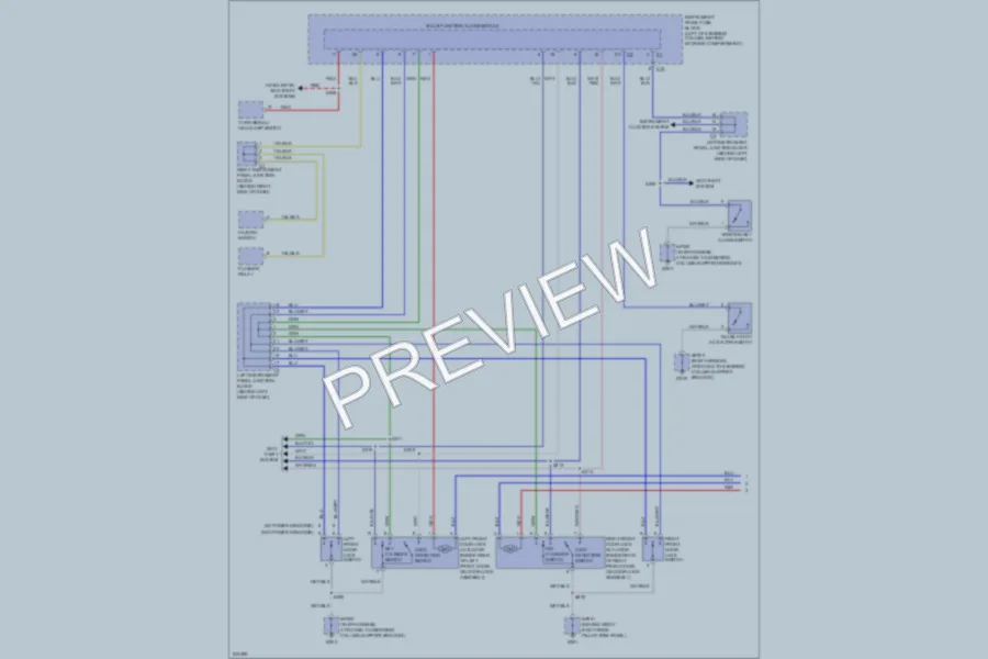 2006 Pontiac Vibe Power Door Locks wiring diagram preview