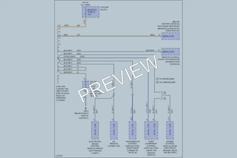 2006 Pontiac Wave Computer Data Lines wiring diagram preview