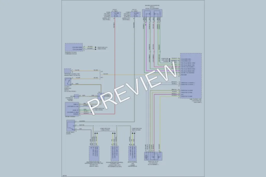 2006 Porsche 911 Cruise Control wiring diagram preview