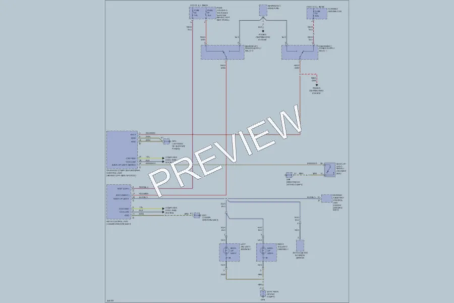2006 Porsche 911 Exterior Lights wiring diagram preview