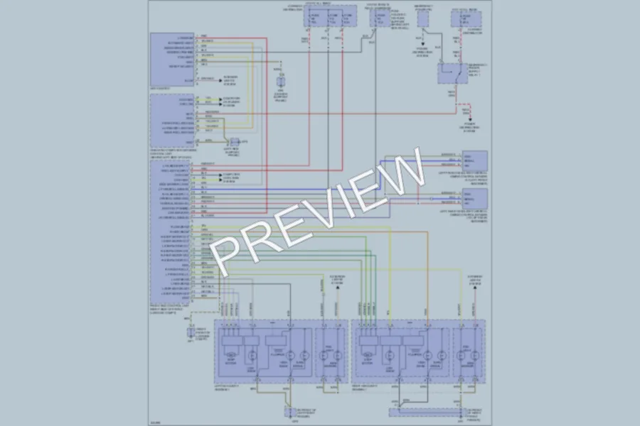 2006 Porsche 911 Headlights wiring diagram preview