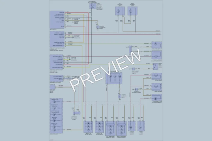 2006 Porsche 911 Interior Lights wiring diagram preview