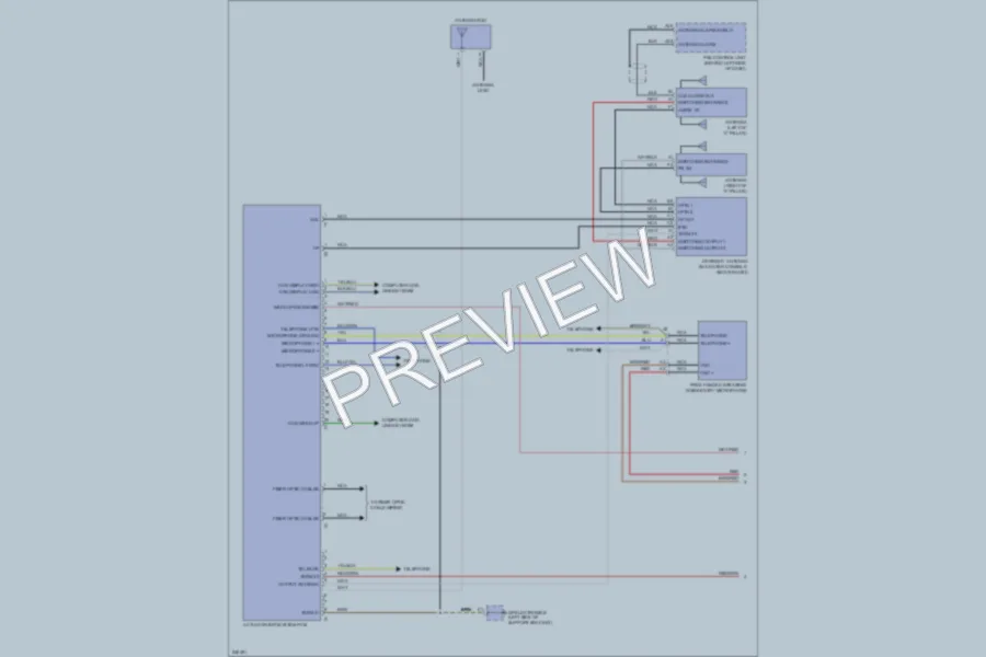 2006 Porsche 911 Navigation wiring diagram preview