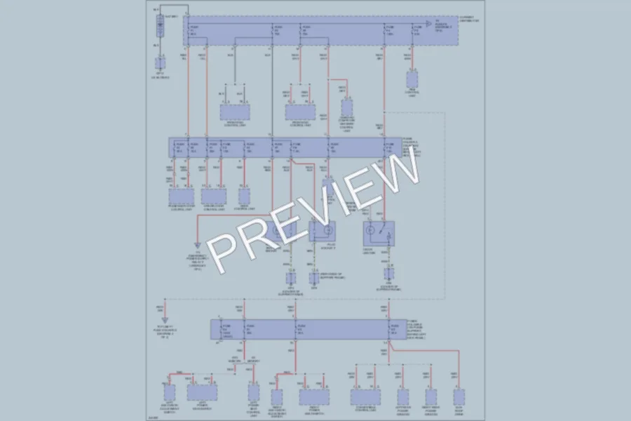 2006 Porsche 911 Power Distribution wiring diagram preview
