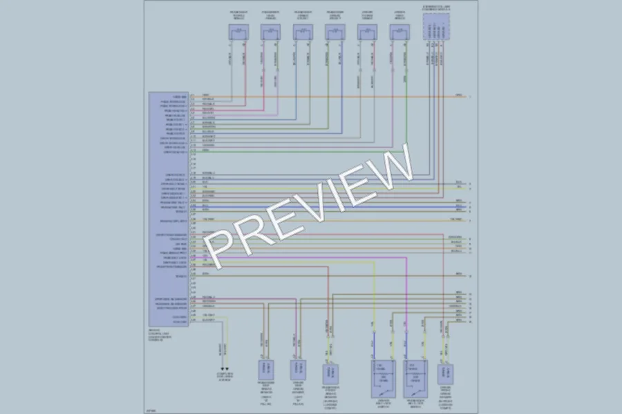 2006 Porsche Boxster Supplemental Restraints wiring diagram preview