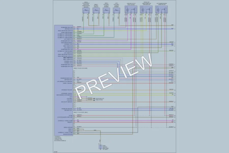 2006 Porsche Cayenne Air Conditioning wiring diagram preview