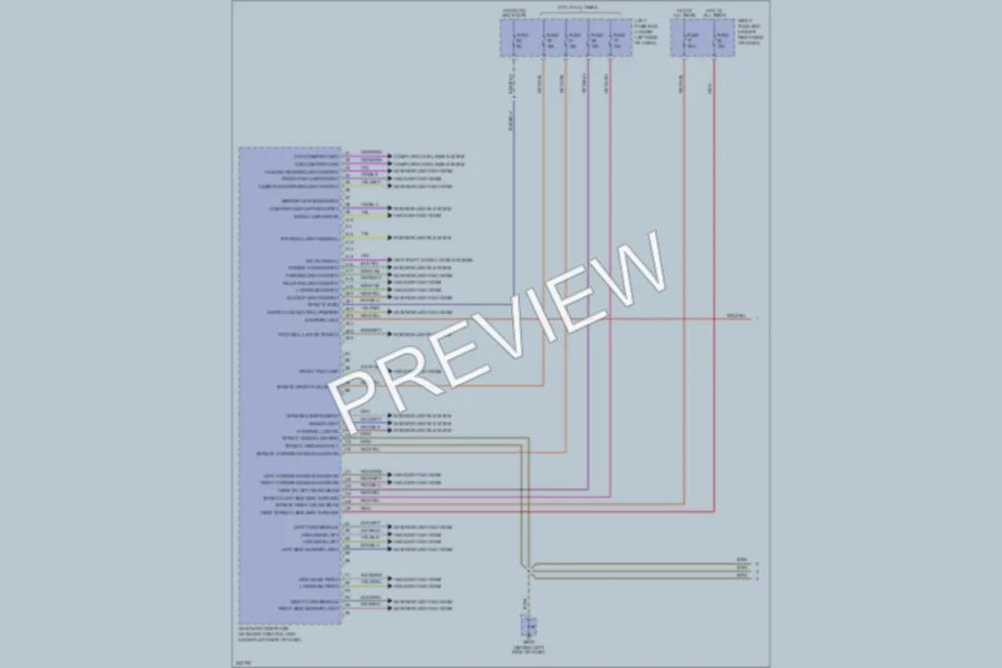 2006 Porsche Cayenne Body Control Modules wiring diagram preview