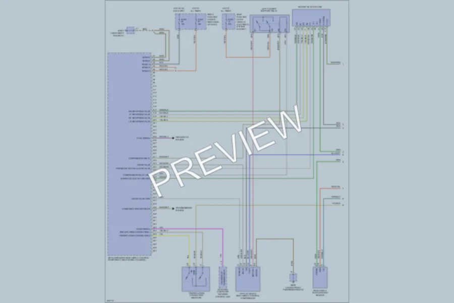 2006 Porsche Cayenne Electronic Suspension wiring diagram preview