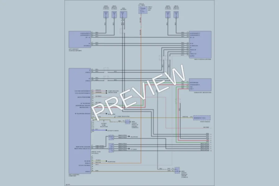 2006 Porsche Cayenne Navigation wiring diagram preview