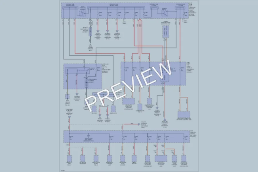 2006 Porsche Cayenne Power Distribution wiring diagram preview