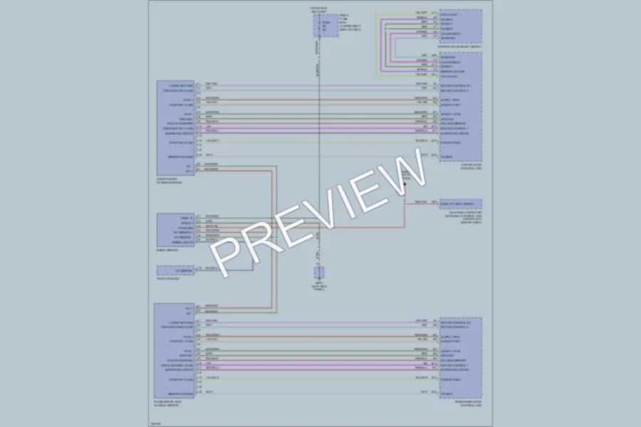 2006 Porsche Cayenne Power Mirrors wiring diagram preview