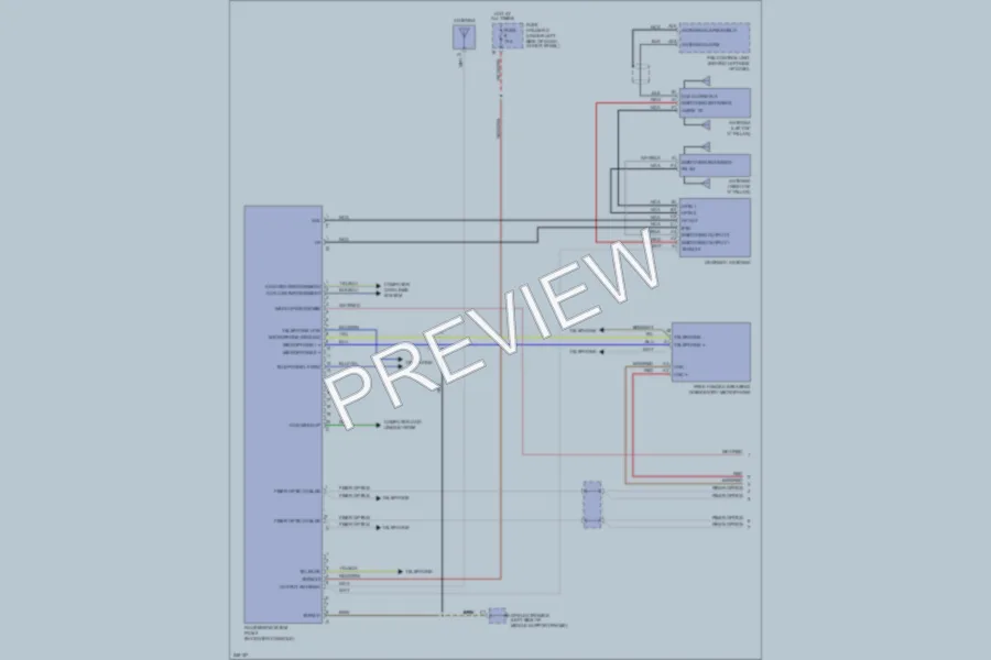 2006 Porsche Cayman Navigation wiring diagram preview
