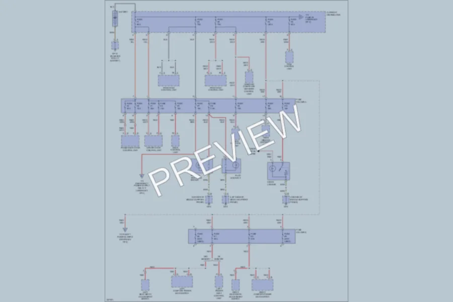 2006 Porsche Cayman Power Distribution wiring diagram preview